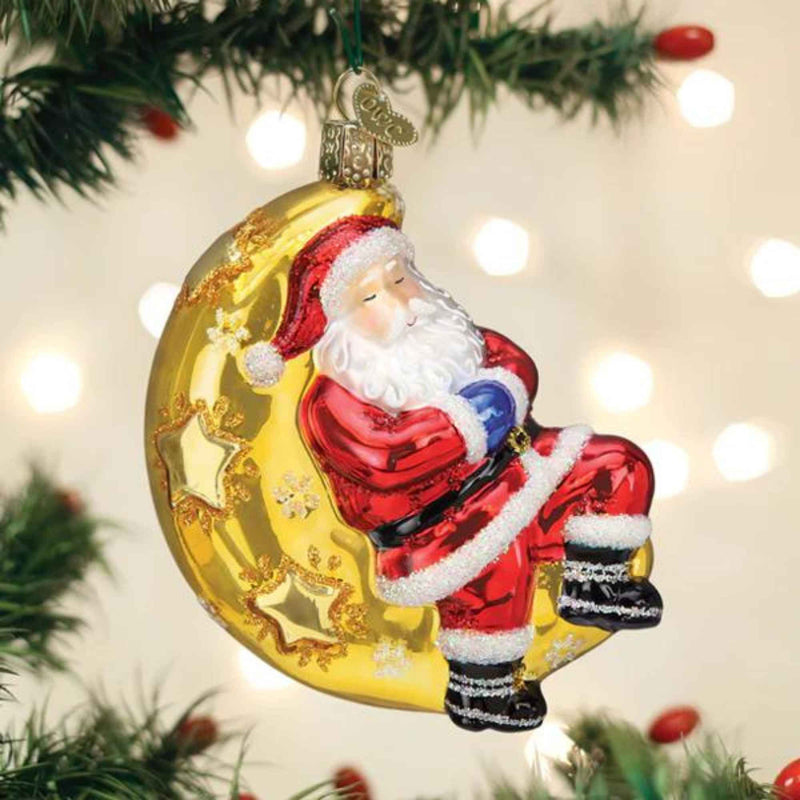 Old World Christmas Moonlight Santa - - SBKGifts.com