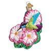 (59284) Old World Christmas Magnificent Hummingbird, 4.25 Inch, Spring Ornament Bird Flowers 16150