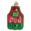 (59292) Old World Christmas Bbq Apron, 4.00 Inch, Ornament Barbeque Grill 32584