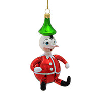 (5930) De Carlini Italian Ornaments Pinocchio, 4.50 Inch, Ornament Geppetto Italian V3402