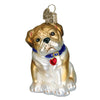 (59321) Old World Christmas Bull Pup, 5.50 Inch, Dog Ornament Best Friend 12136