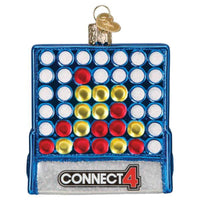 (59325) Old World Christmas Connect 4, 3.50 Inch, Hasbro Colors Grid 44191