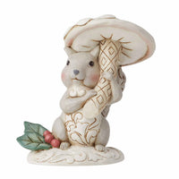 (59337) Jim Shore Woodland Squirrel With Mushroom, 4.00 Inch, Winter Christmas Holly 6012686