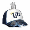 (59347) Old World Christmas Miller Lite Baseball Cap, 2.50 Inch, Ornament Beer 32565