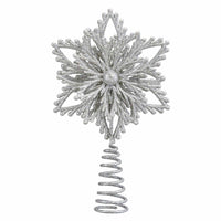 (59350) Old World Christmas Mini Snowflake Tree Topper, 7.50 Inch, Finial Small Spaces 89767