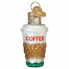 (59361) Old World Christmas Mini Coffee To Go, 2.00 Inch, Ornament Cup Wrap Drink 87010