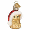 (59378) Old World Christmas Mini Santa's Kitten, 2.00 Inch, Gumdrops Collection Feline 85255