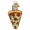 (59399) Old World Christmas Mini Pizza Slice, 2.00 Inch, Gumdrops Collection Pepperoni 87004