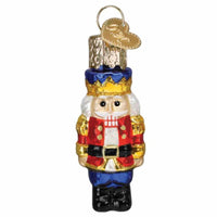 (59400) Old World Christmas Mini Nutcracker Soldier, 2.00 Inch, Gumdrops Collection Wooden King 88500