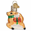 (59405) Old World Christmas Mini Reindeer, 2.00 Inch, Ornament Saddle Flying 85256