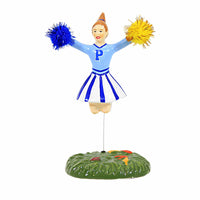 (59447) Department 56 Villages Go Polars!, 3.75 Inch, Halloween Cheer Leader Pom Pom 6011447