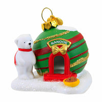 (59482) Department 56 Villages Nanook's Home, 2.00 Inch, North Pole Polar Bear 6009834