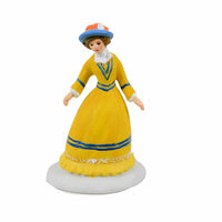 (59490) Department 56 Villages I Feel Pretty, 2.50 Inch, Dickens' Village Yellow Dress 6011399