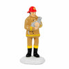 (59506) Department 56 Villages Safe And Sound, 3.25 Inch, Snow Village Fireman Kitty 6011423