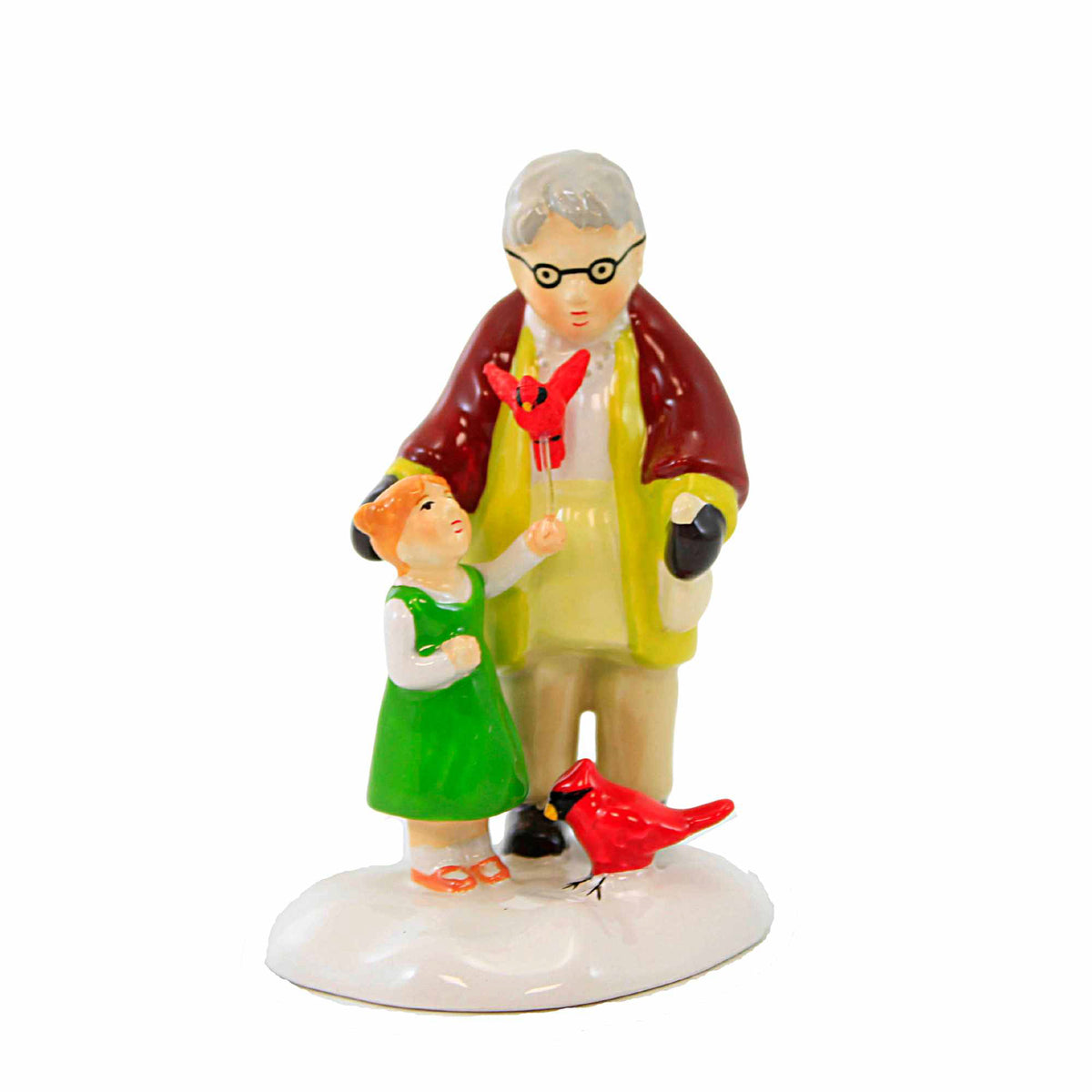 (59509) Department 56 Villages Birds Of A Feather..., 3.00 Inch, Grandmother Granddaughter Red Bird 6011433