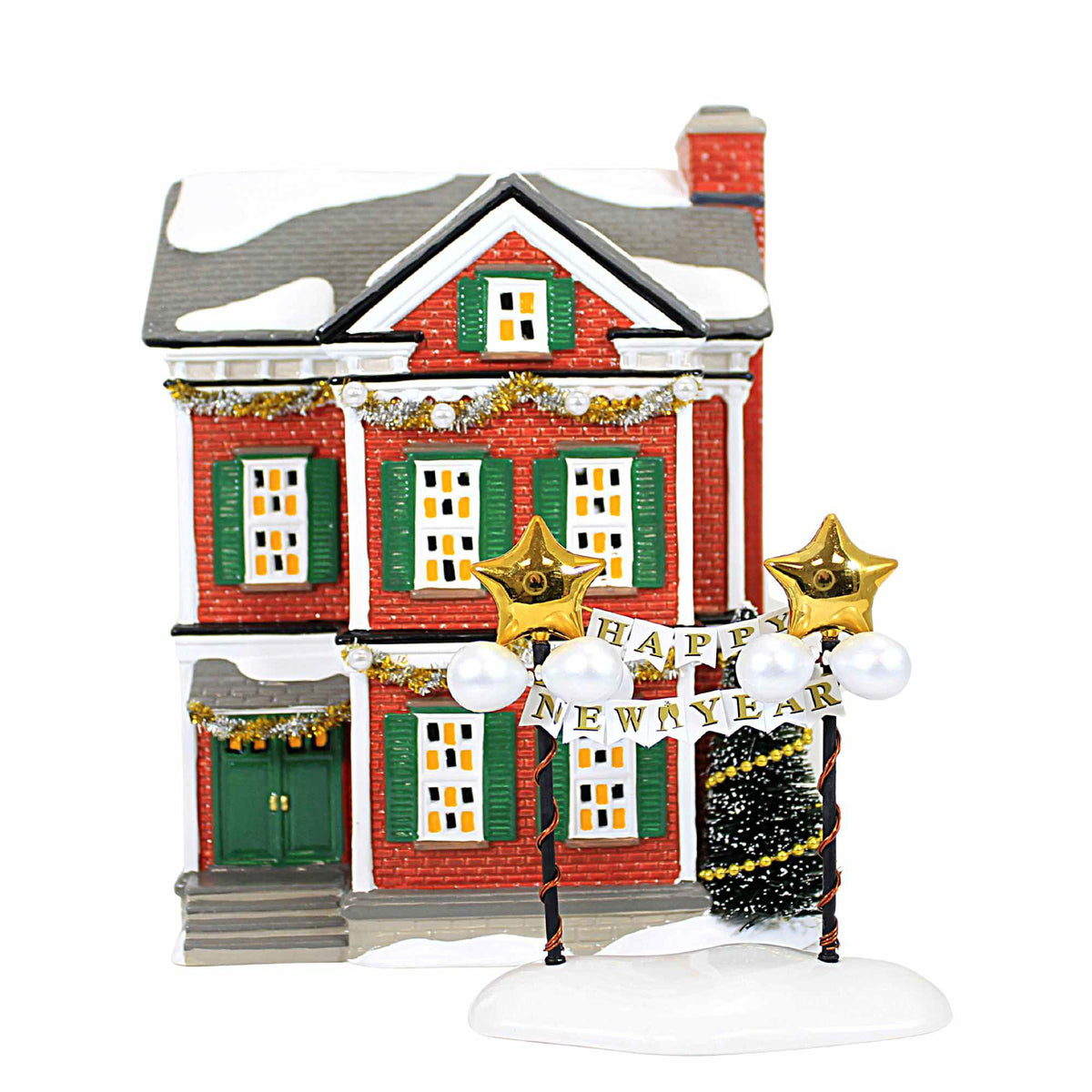 (59516) Department 56 Villages Ready For New Year's Eve, 8.50 Inch, Original Snow Village D56 6011424