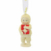 (59572) Snowbabies This Gift Is Yours Ornament, 3.25 Inch, Christmas Present Bow 6012338