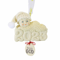 (59585) Snowbabies From God Ornament, 3.75 Inch, Baby Christmas 2023 6012365