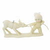 (59590) Snowbabies Reluctant Reindeer, 4.25 Inch, Pulling Strap Stubborn Christmas 6012343