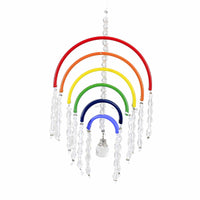 (59597) Crystal Expressions Rainbow Wishes Ornament, 6.00 Inch, Primary Colors Spectrum Light Acry999