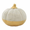 (59649) Ganz Large Cement Pumpkin, 4.00 Inch, Gold Stem Fall Thanksgiving 124693