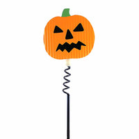 (59693) Ganz Jack-O-Lantern Mini Stakes, 16.00 Inch, Halloween Pumpkins Wood Bead Ca183745