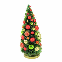 (59713) Cody Foster Bottle Brush Christmas Tree Shatterproof Ornaments, 14.50 Inch, Centerpiece Holiday Decoration Ms367r-Medium