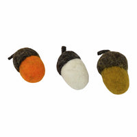 (59742) Ganz Mini Wool Acorns, 2.25 Inch, Fall Autumn Thanksgiving Ca182537