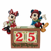 (59759) Jim Shore The Christmas Countdown, 7.50 Inch, Calendar Blocks Minnie Mickey 6013057