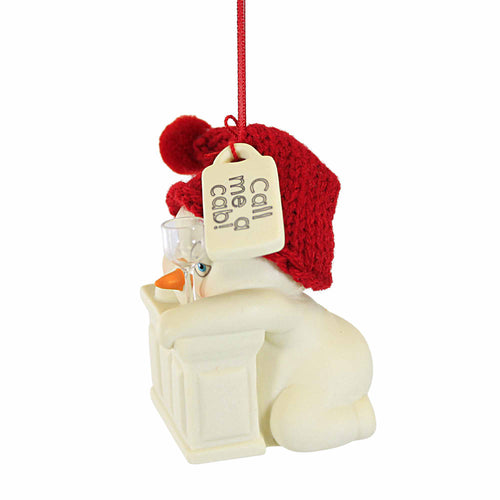 Snowpinions Call Me A Cab Ornament - - SBKGifts.com