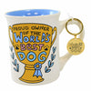 (59782) Enesco World's Best Dog Mug, 4.50 Inch, Gold Cup Blue Ribbon 6013248