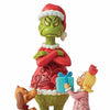 Jim Shore Max And Cindy Giving Gift To Grinch - - SBKGifts.com