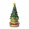 (59798) Jim Shore Grinch Gnome With Christmas Tree Hat, 9.50 Inch, Ornament Figurine Lit Star 6012703