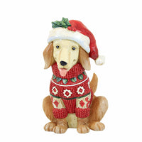 (59813) Jim Shore Christmas Dog Mini, 3.25 Inch, Heartwood Creek Holidays 6012962