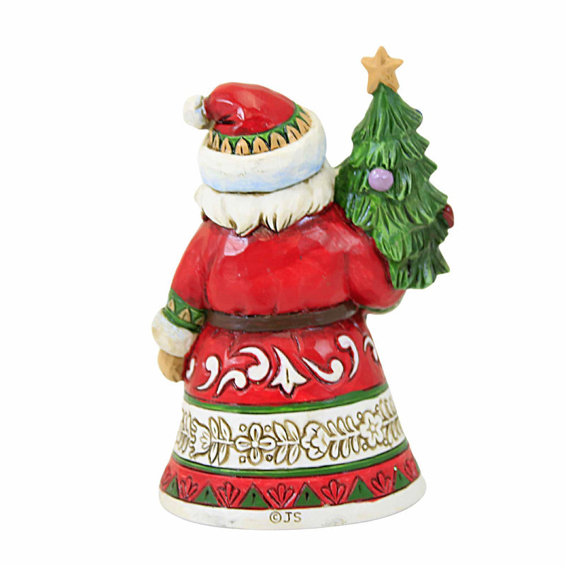 Jim Shore Santa Holding Tree Mini - - SBKGifts.com