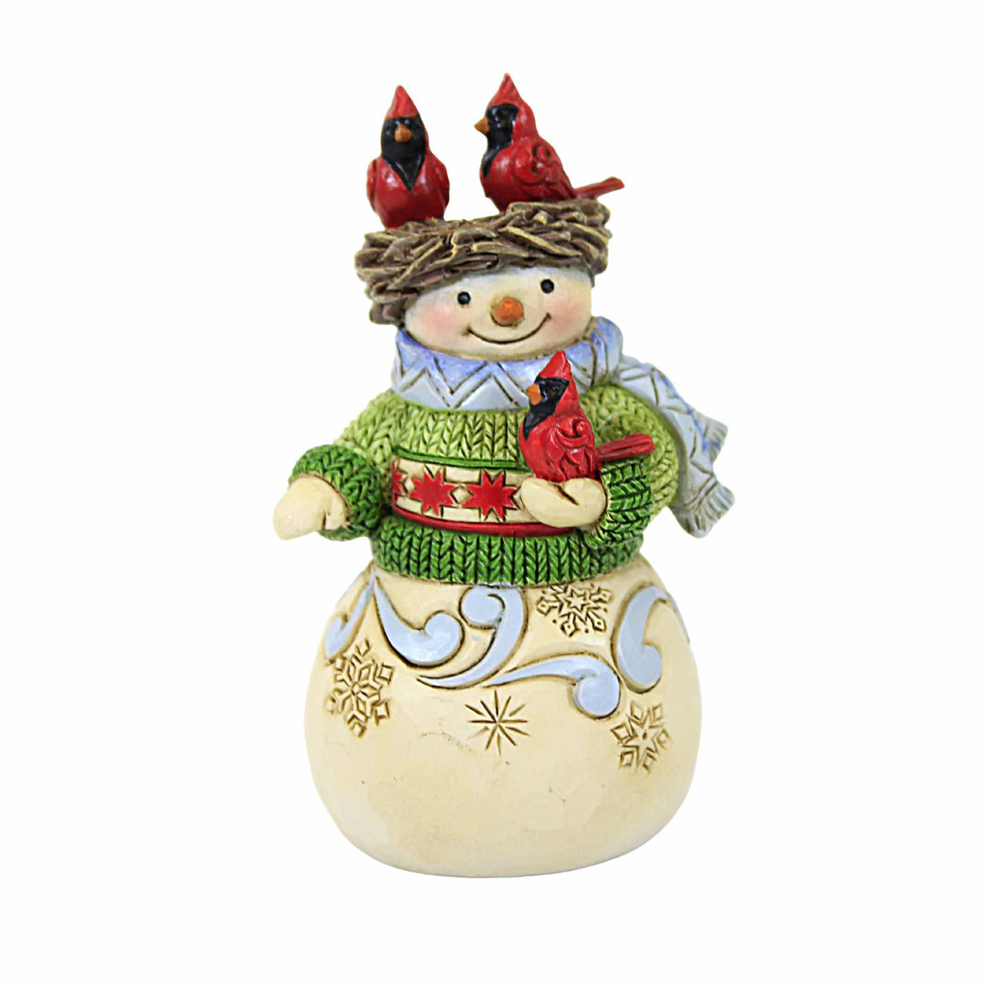 Mini Snowman with Checkered Hat Figurine by Jim Shore 6012958