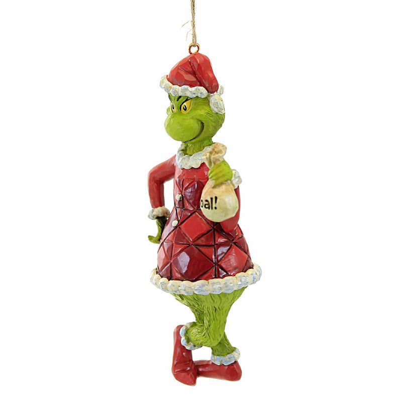 Jim Shore Grinch With Bag Of Coal - - SBKGifts.com