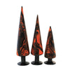 Craftoutlet.Com Black Swirl Glass Tree Set - - SBKGifts.com