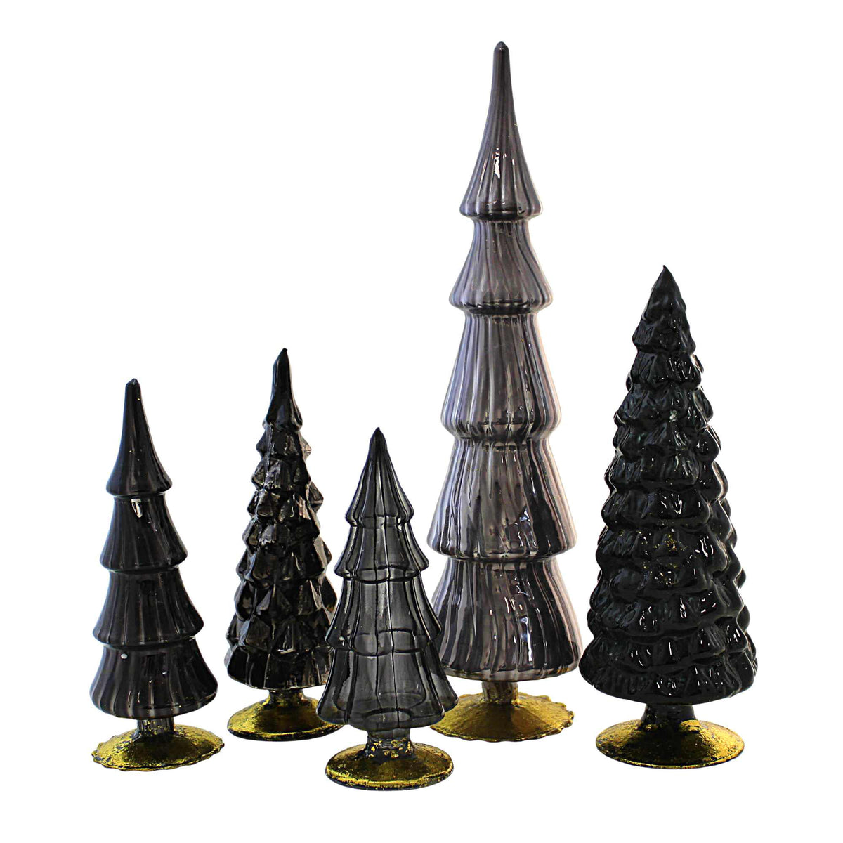 Cody Foster Black & Gray Glass Tree St/5 - - SBKGifts.com