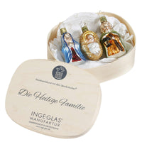 (60072) Inge Glas The Holy Family Gift Box, 2.75 Inch, Ornaments Mary Jesus Joseph 10106S023