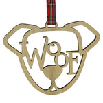 4.00 Inch Woof Ornament Laser Cut Department 56 6013533 (60075)