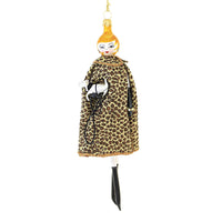 (60092) De Carlini Gigi In Faux Leopard Long Cape, 7.00 Inch, Style Shopper Diva 5Th Avenue Do7700