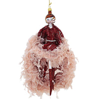 (60102) De Carlini Alejandra In Pink Feather, 7.00 Inch, Diva Shopping Ladies Dancer Do7790