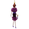 De Carlini Carla Wears Purple Faux Fur Stole - - SBKGifts.com