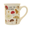 (60114) Enesco Mushroom Love Mug, 4.50 Inch, Our Name Is Mud 6013220