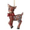 (60135) Jim Shore Rudolph 2023 Dated Ornament, 3.75 Inch, Red Nosed Reindeer Traditions 6012718