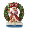 (60140) Jim Shore Believe In The Magic Of Christmas, 7.00 Inch, Santa By Light-Up Wreath 6012937