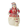 (60141) Jim Shore Outside The Snow Is Falling, 8.00 Inch, Nordic Noel Snowman Broom 6012891