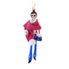 (60153) De Carlini Modern Millie In Fuchsia Stole, 7.00 Inch, Ornament Italian Diva Shopping Ladies Style 5Th Avenue Do7249m