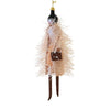 De Carlini Paisley Shruts In Peach Fringe Coat - - SBKGifts.com